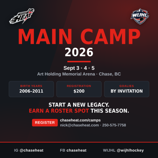 Chase Heat Announce 2026 Main Camp