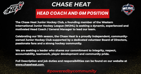 Head Coach and GM Position Available